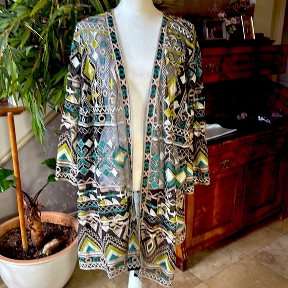 Chadwick’s ladies, sheer jacket or swimsuit cover-up 3X perfect condition - Picture 3 of 14